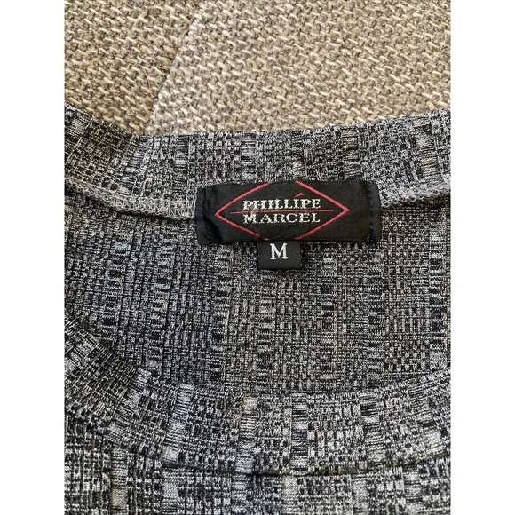 phillipes marcel basic Gray and black t-shirt size m - Picture 2 of 5
